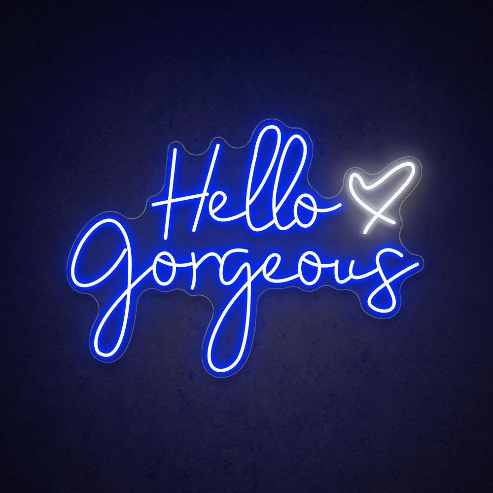 HDJSign - Hello Gorgeous Salon Neon Sign HDJ Sign