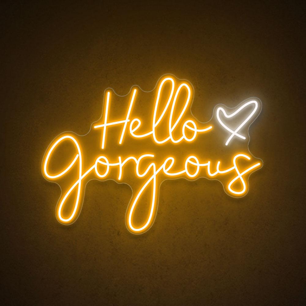 HDJSign - Hello Gorgeous Salon Neon Sign HDJ Sign