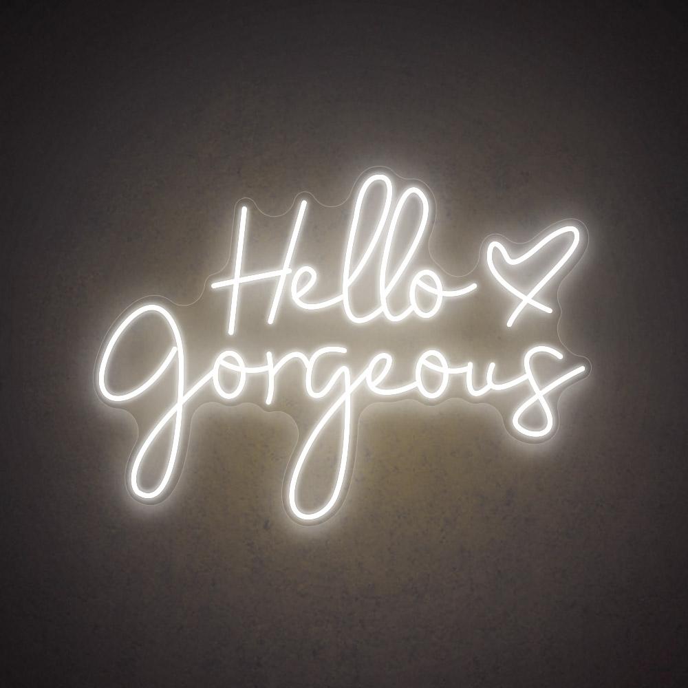 HDJSign - Hello Gorgeous Salon Neon Sign HDJ Sign