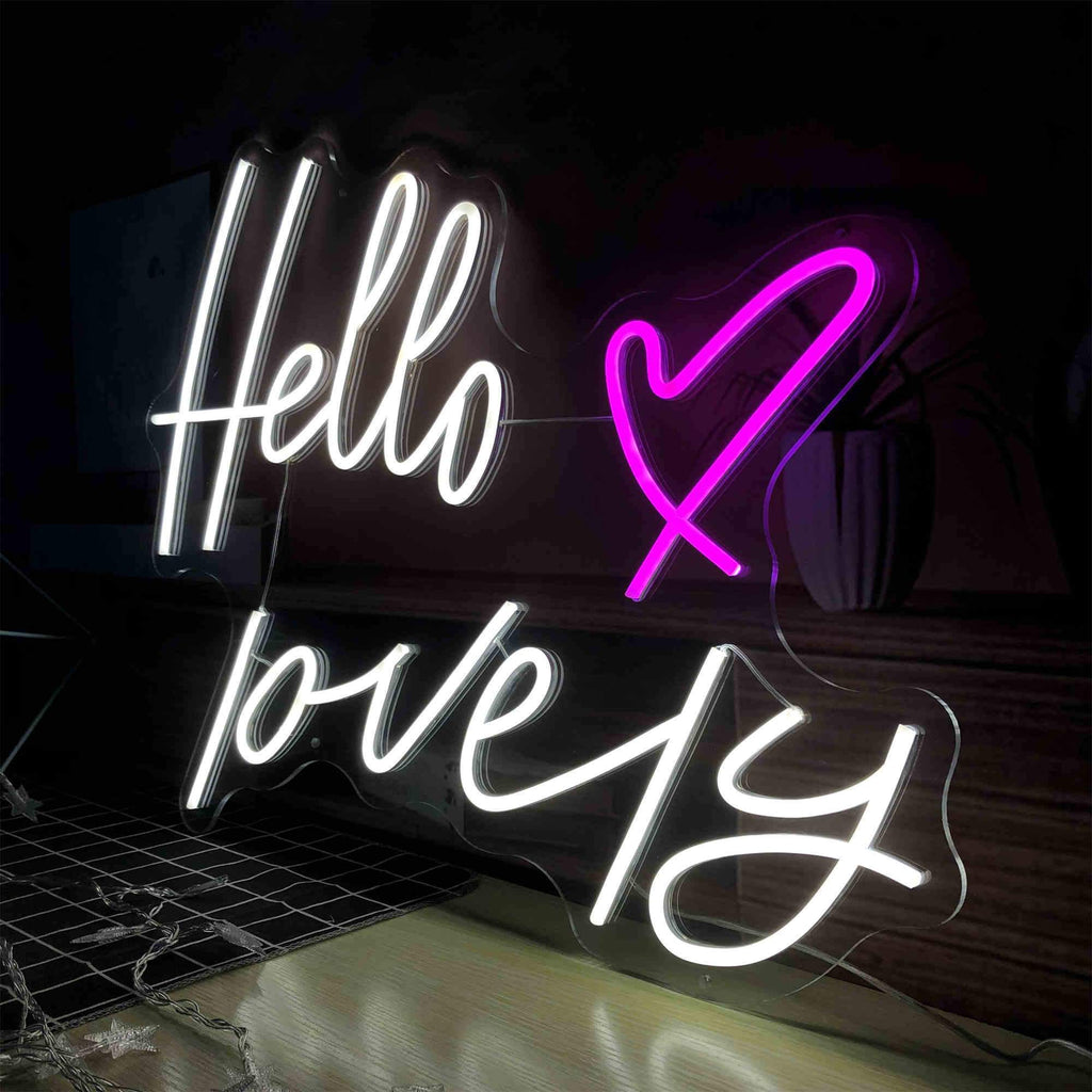 HDJSign - Hello Lovely Salon Neon Sign HDJ Sign