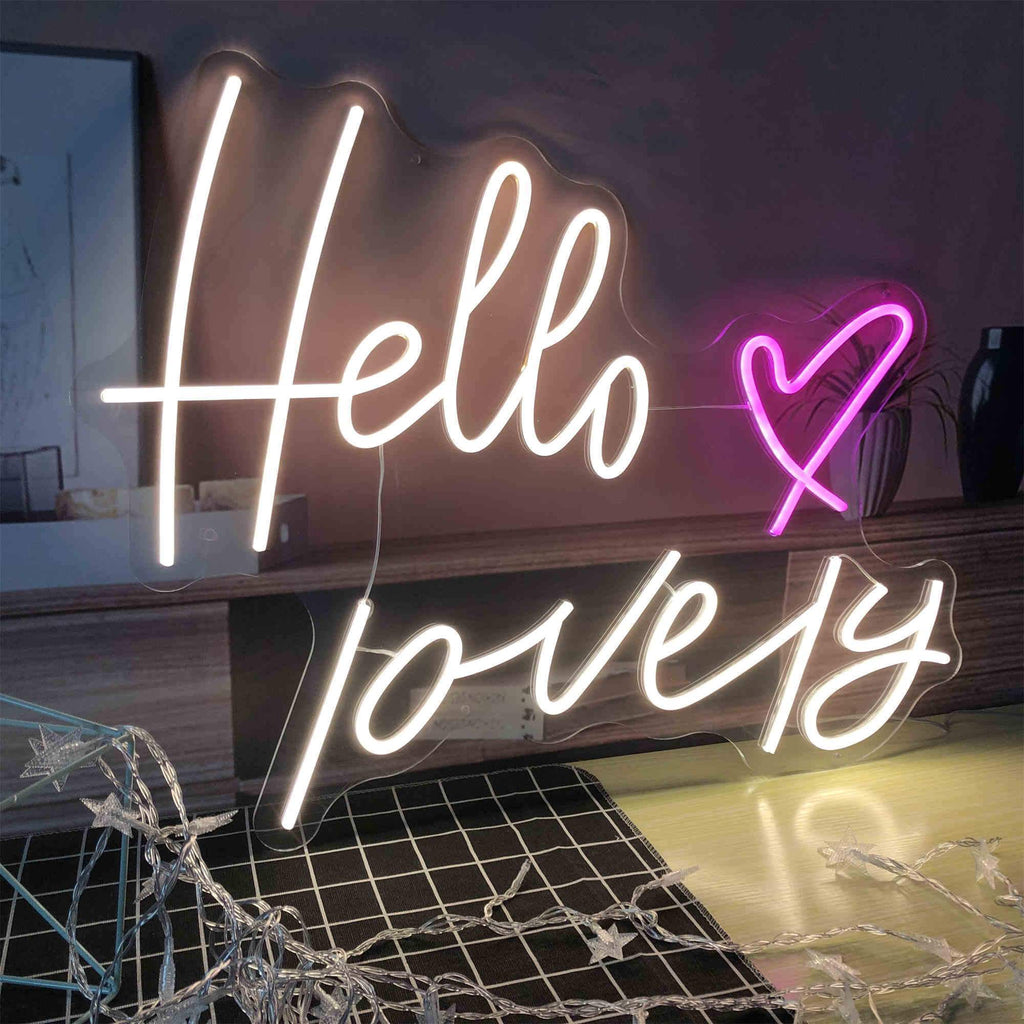 HDJSign - Hello Lovely Salon Neon Sign HDJ Sign