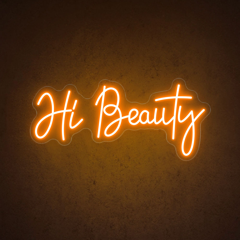 HDJSign - Hi Beauty Salon Neon Sign HDJ Sign