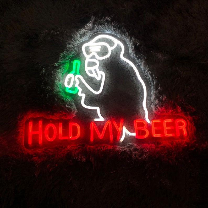 HDJSign - Hold My Beer Bar Neon Sign HDJ Sign