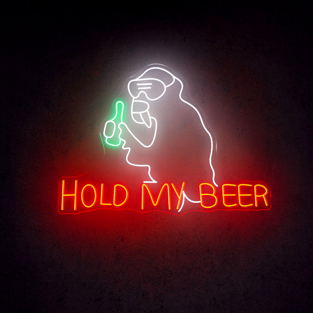 HDJSign - Hold My Beer Bar Neon Sign HDJ Sign