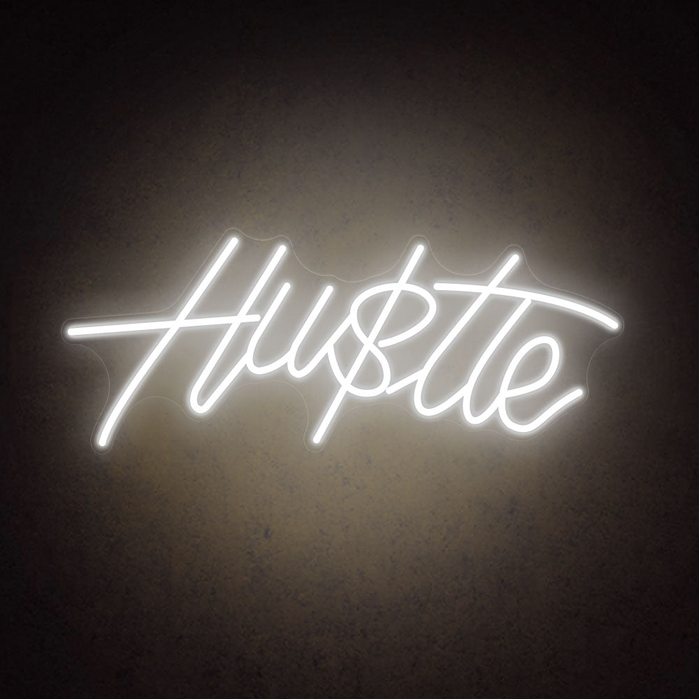 HDJSign - Hustle Word Neon Sign HDJ Sign