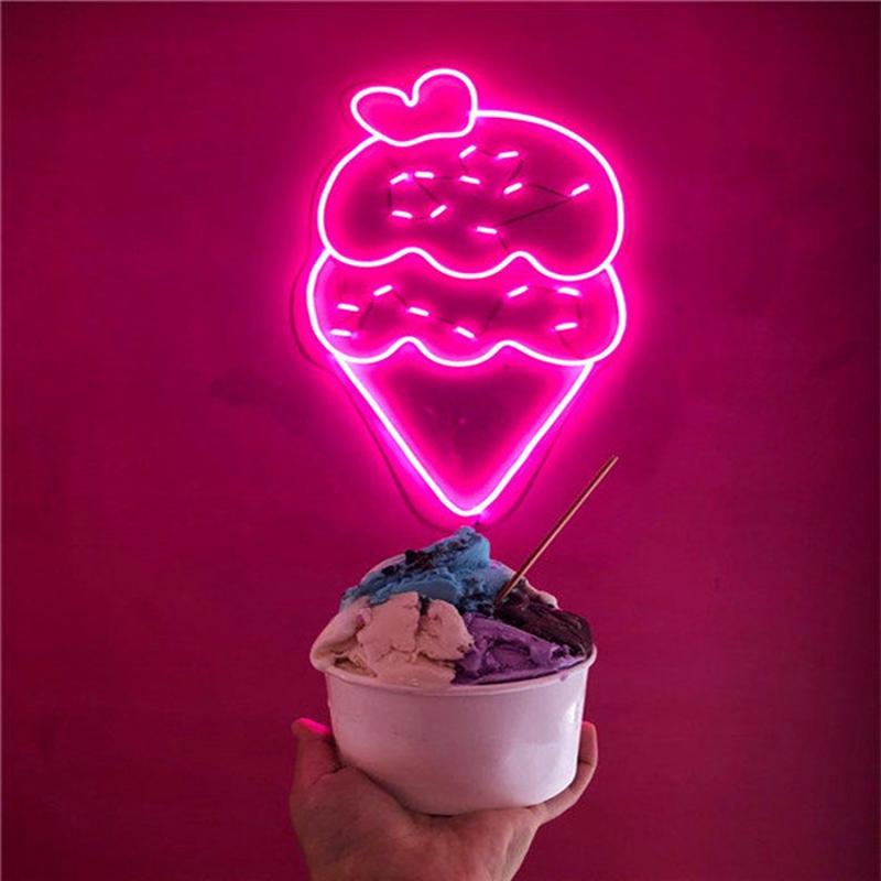 HDJSign - Ice Cream Business Neon Sign HDJ Sign