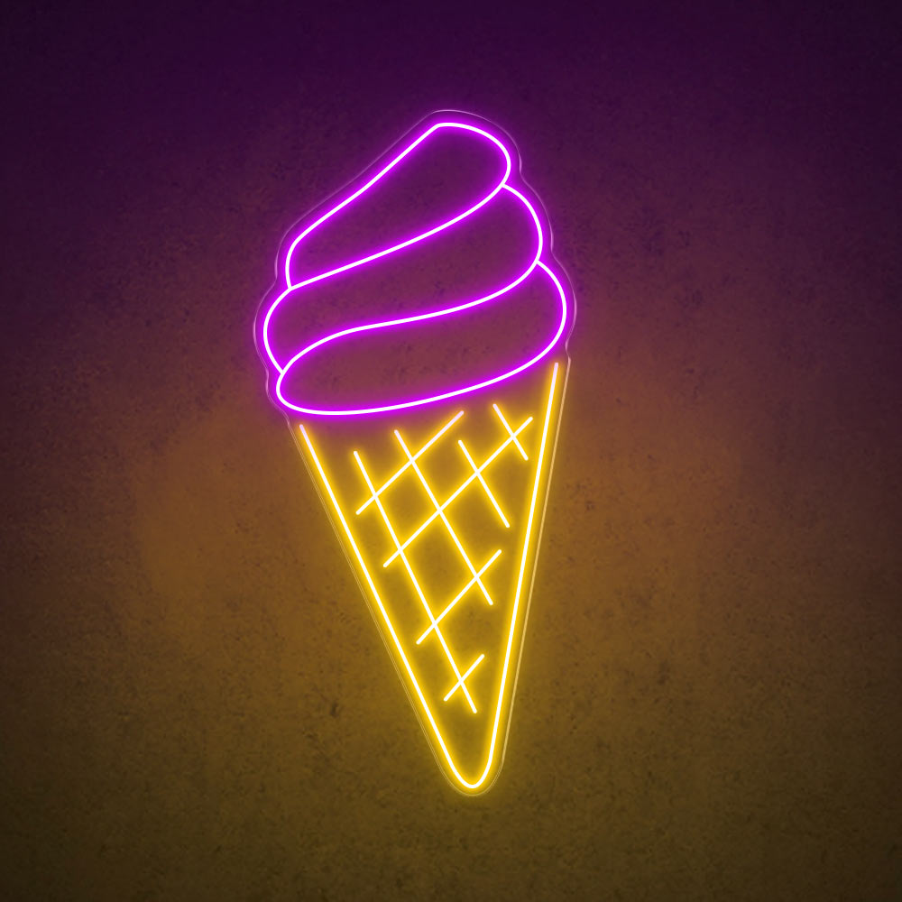 HDJSign - Ice Cream Business Neon Sign HDJ Sign