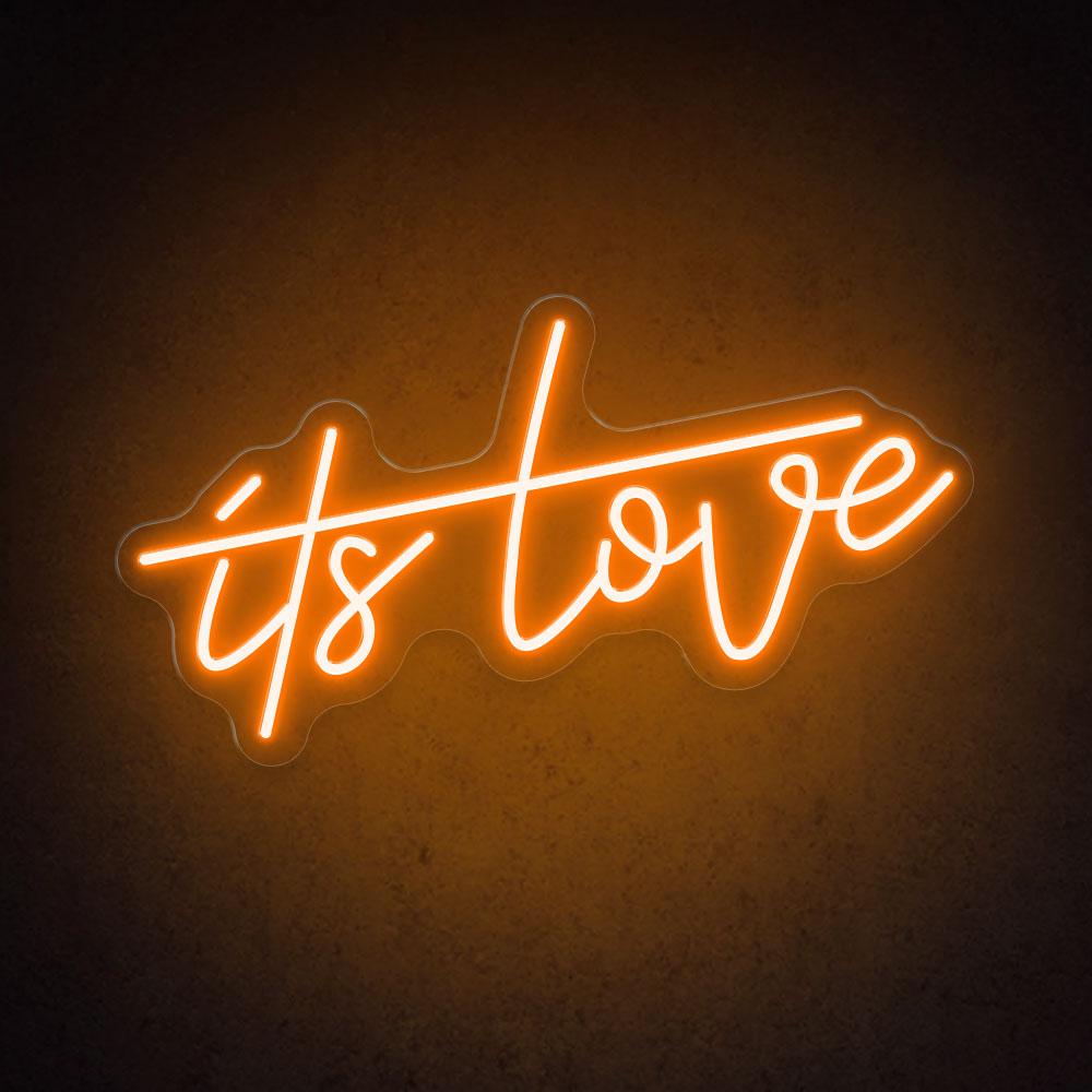 HDJSign - It's Love Wedding Neon Sign HDJ Sign