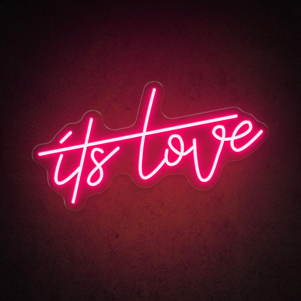 HDJSign - It's Love Wedding Neon Sign HDJ Sign