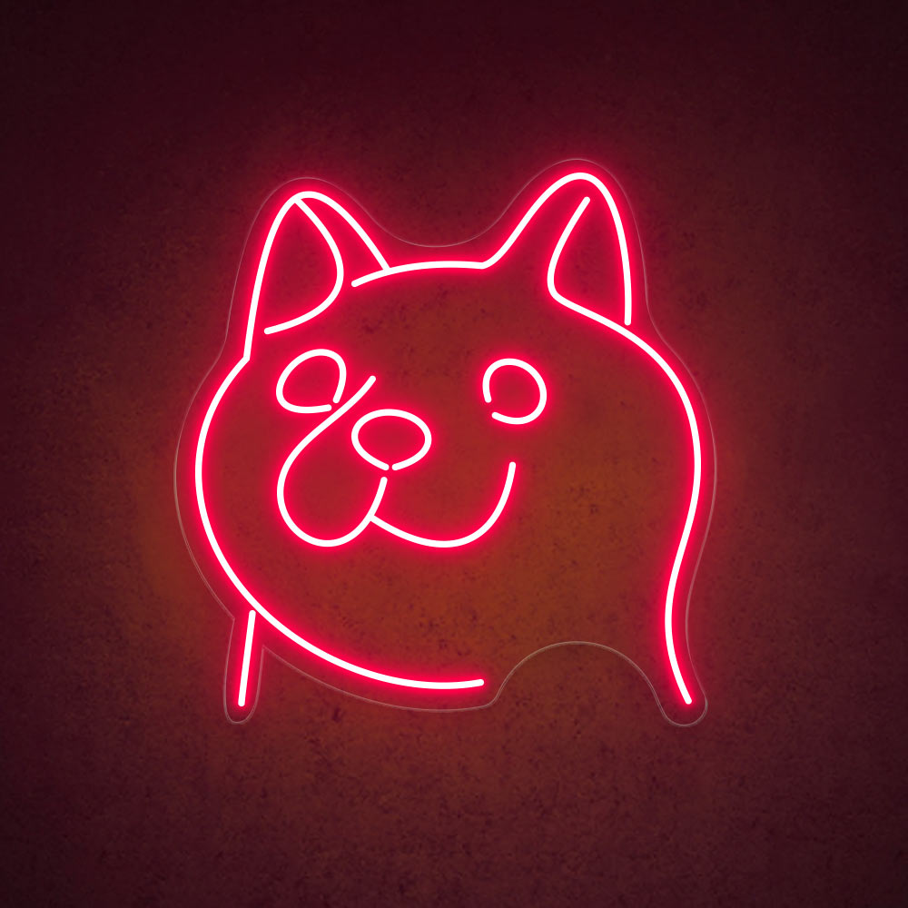 HDJSign - Japanese Akita Dog Animal Neon Sign HDJ Sign