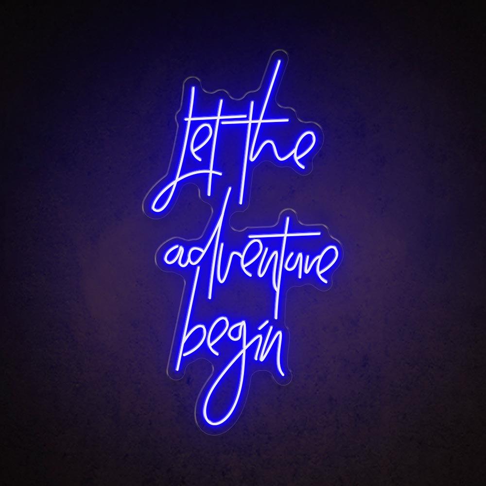 HDJSign - Let The Adventure Begin Party Neon Sign HDJ Sign