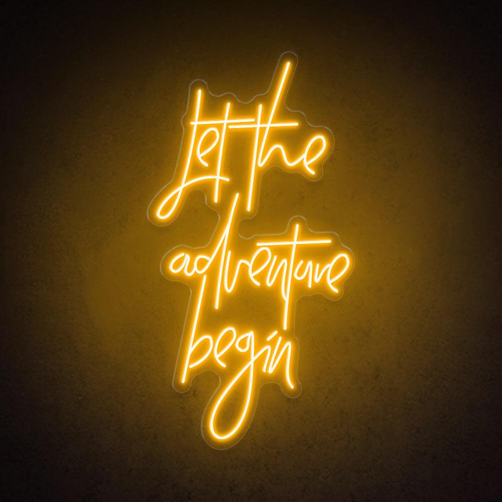 HDJSign - Let The Adventure Begin Party Neon Sign HDJ Sign