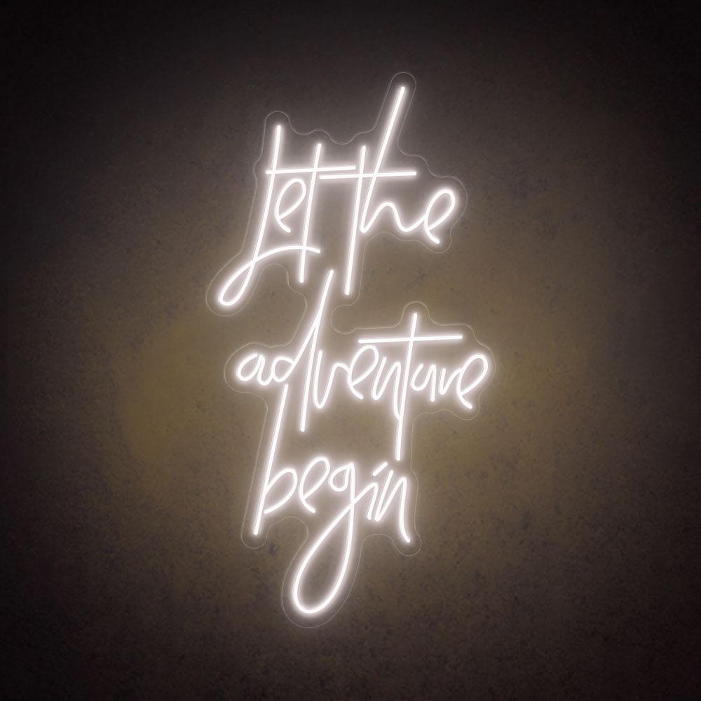 HDJSign - Let The Adventure Begin Party Neon Sign HDJ Sign