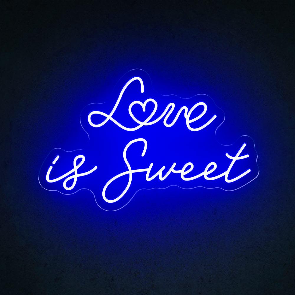 HDJSign - Love Is Sweet Wedding Neon Sign HDJ Sign