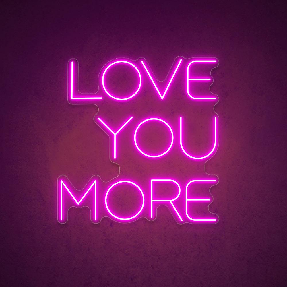 HDJSign - Love You More Wedding Neon Sign HDJ Sign