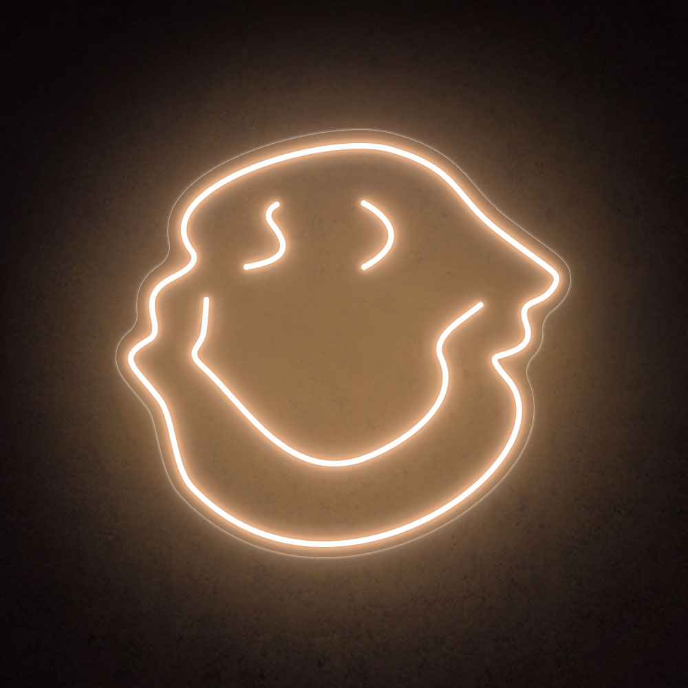 HDJSign - Melting Smiley Face Emoji Neon Sign HDJ Sign