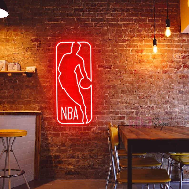 HDJSign - NBA Logo Neon Sign HDJ Sign