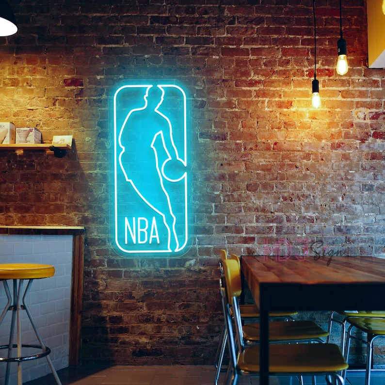 HDJSign - NBA Logo Neon Sign HDJ Sign