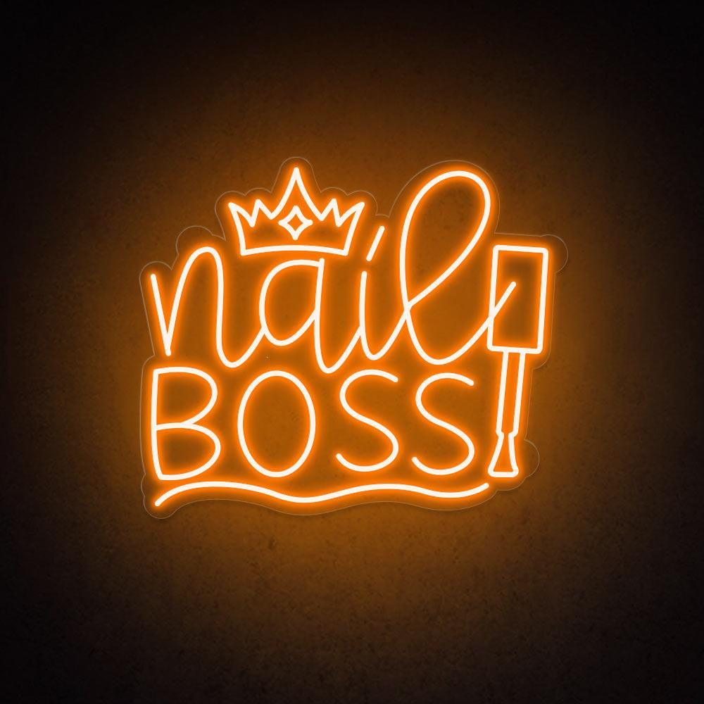 HDJSign - Nail Boss Salon Neon Sign HDJ Sign