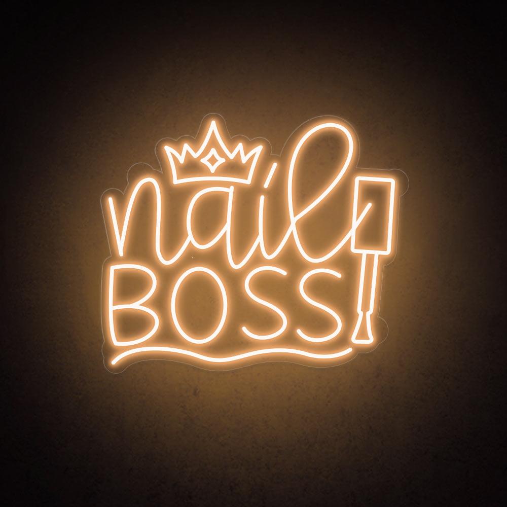 HDJSign - Nail Boss Salon Neon Sign HDJ Sign