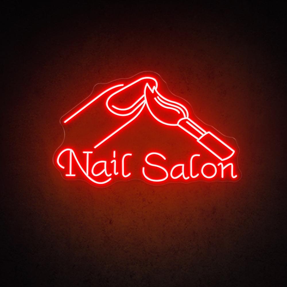 HDJSign - Nail Salon Neon Sign HDJ Sign