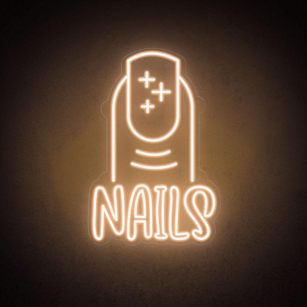 HDJSign - Nails Salon Neon Sign HDJ Sign