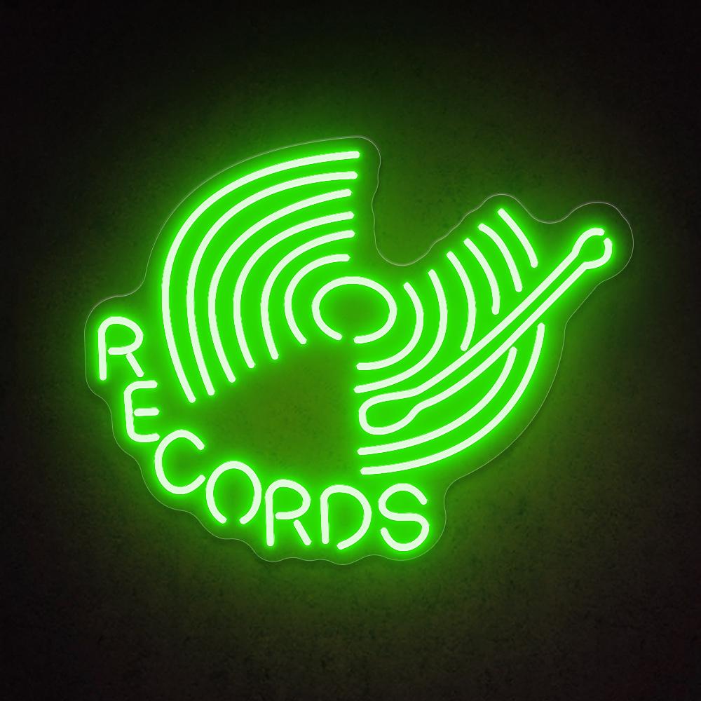 HDJSign - Records Bar Neon Sign HDJ Sign