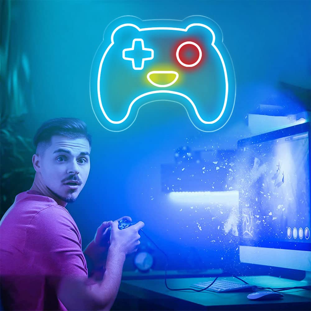 HDJSign - Small Game Controller USB Neon Sign HDJ Sign