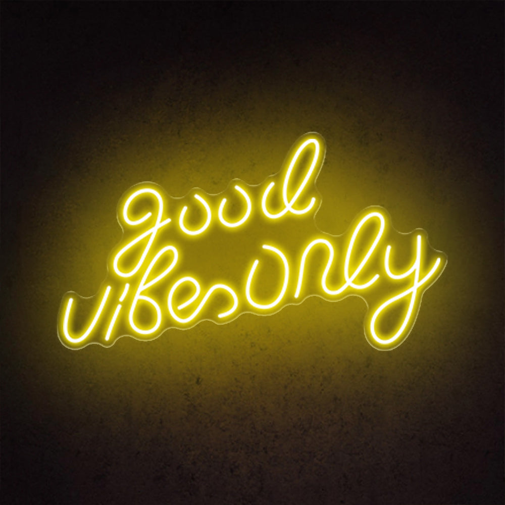 HDJSign - Small Good Vibes Only USB Neon Sign HDJ Sign