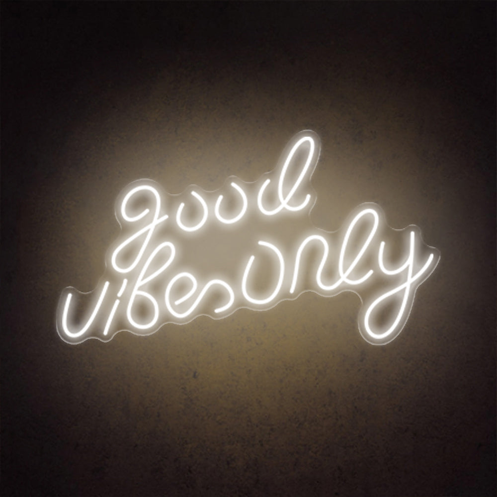 HDJSign - Small Good Vibes Only USB Neon Sign HDJ Sign