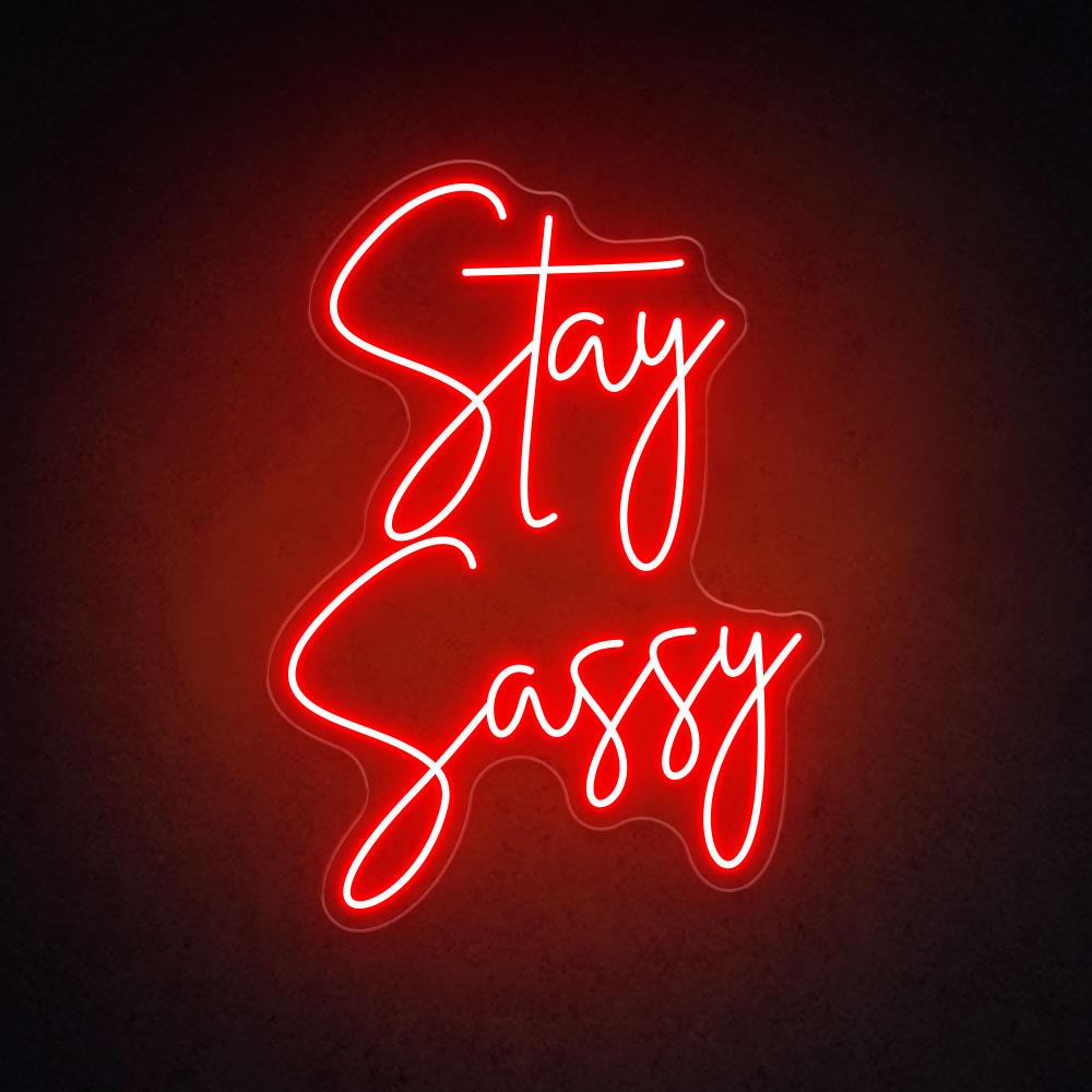 HDJSign - Stay Sassy Salon Neon Sign HDJ Sign