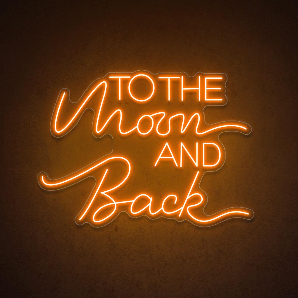 HDJSign - To The Moon And Back Wedding Neon Sign HDJ Sign