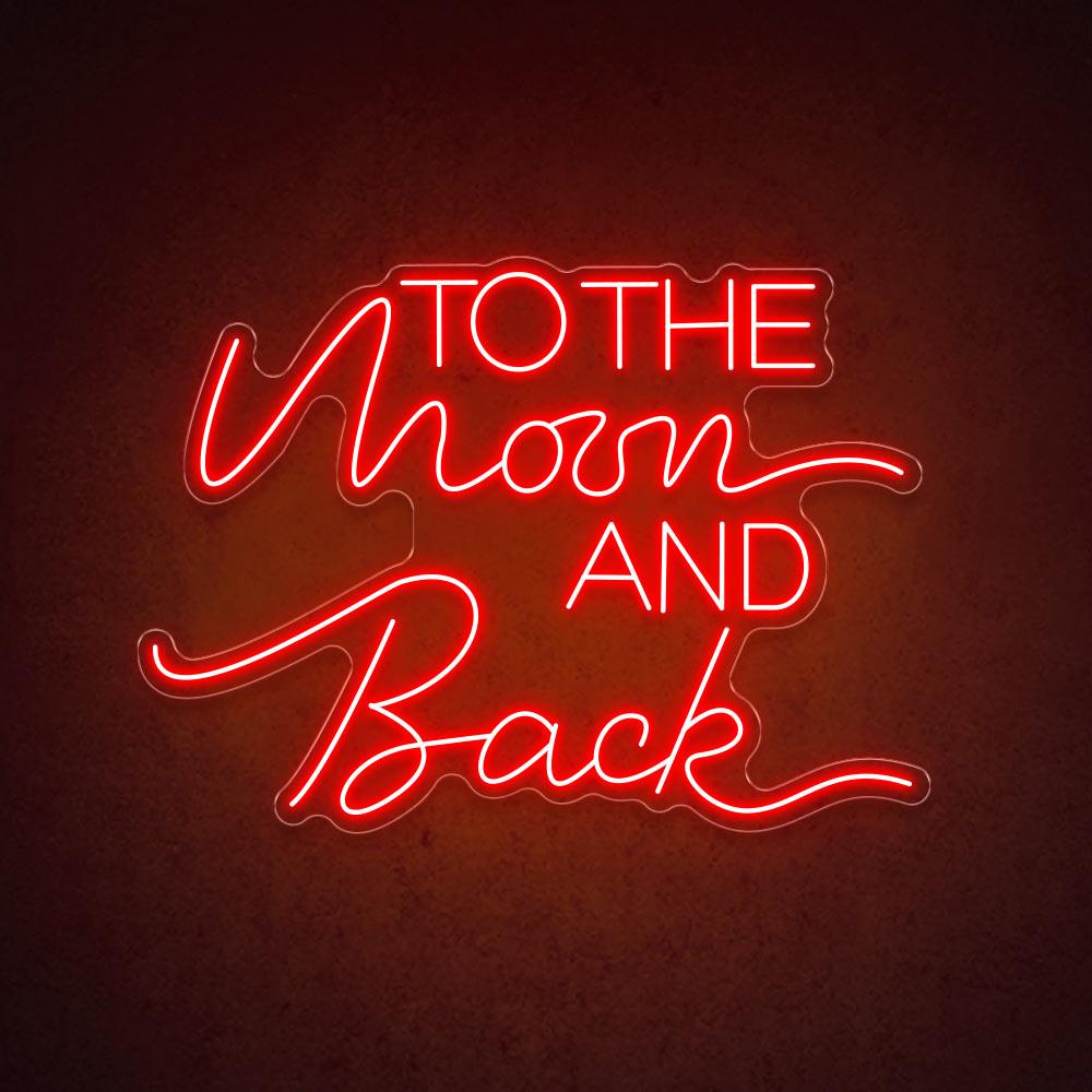 HDJSign - To The Moon And Back Wedding Neon Sign HDJ Sign