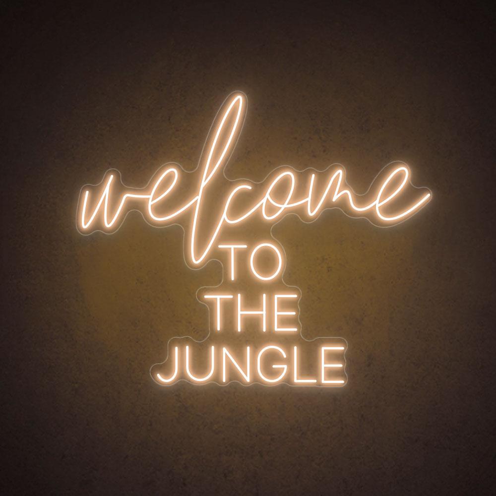 HDJSign - Welcome to the Jungle Quote Neon Sign HDJ Sign