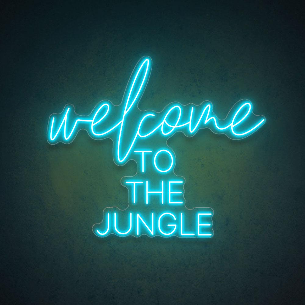 HDJSign - Welcome to the Jungle Quote Neon Sign HDJ Sign