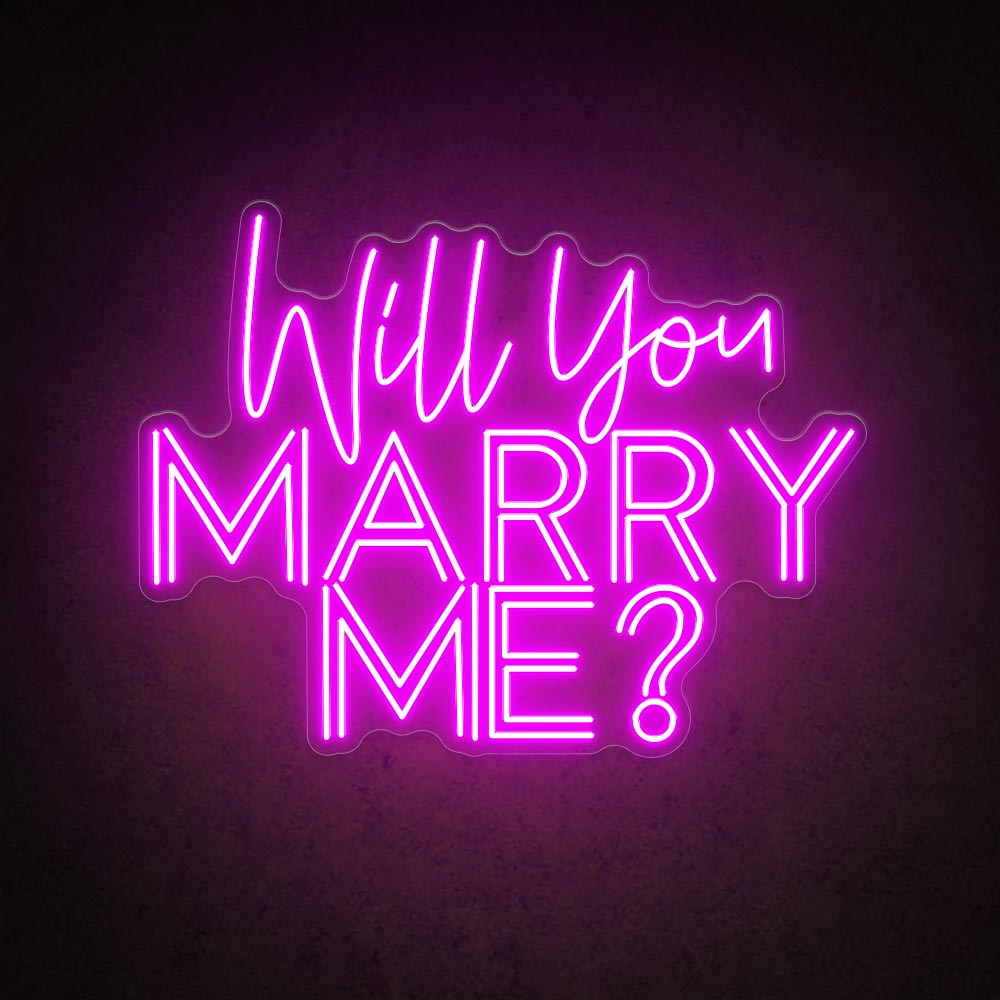 HDJSign - Will You Marry Me? Neon Sign HDJ Sign