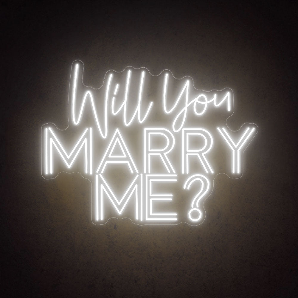 HDJSign - Will You Marry Me? Neon Sign HDJ Sign