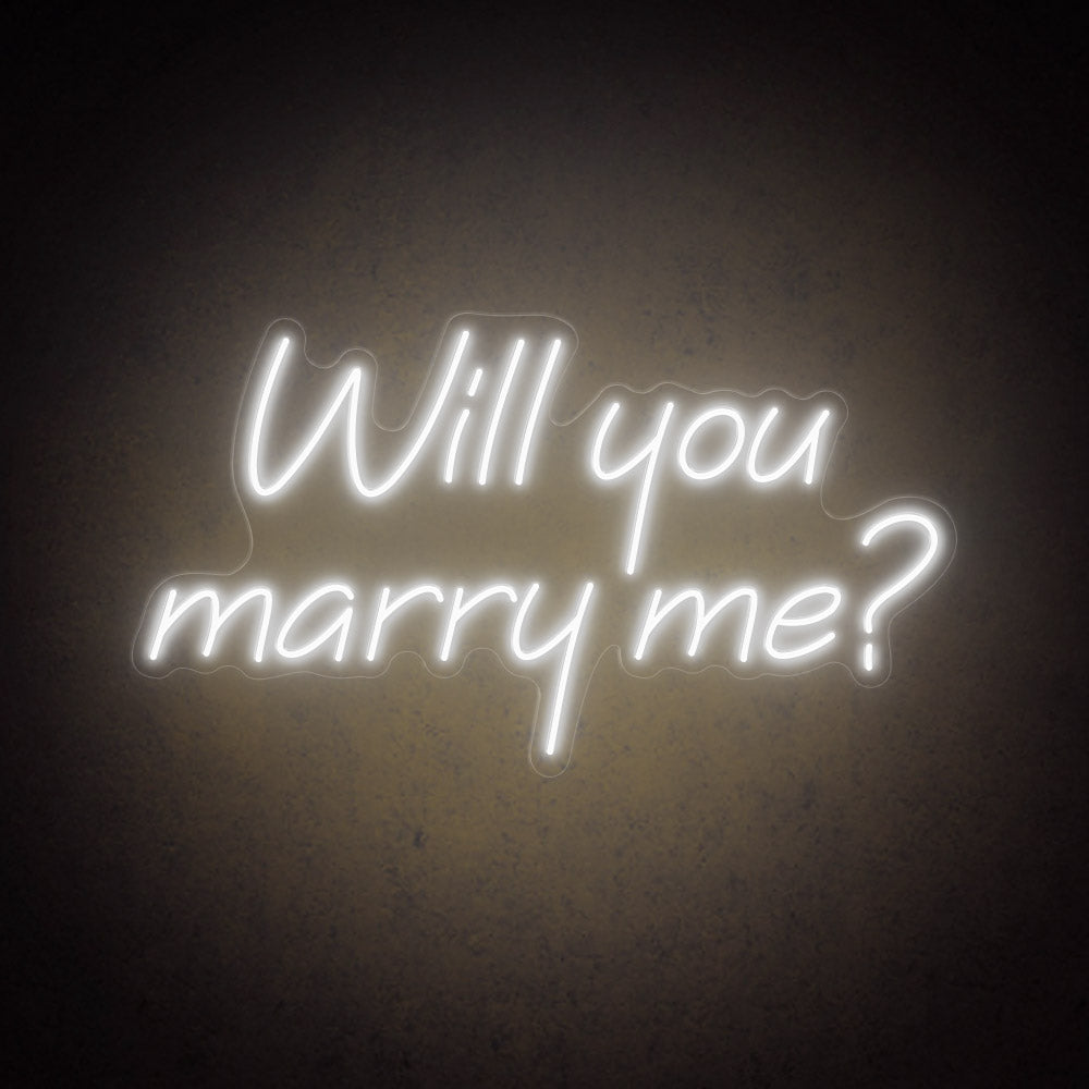 HDJSign - Will You Marry Me? Wedding Neon Sign HDJ Sign