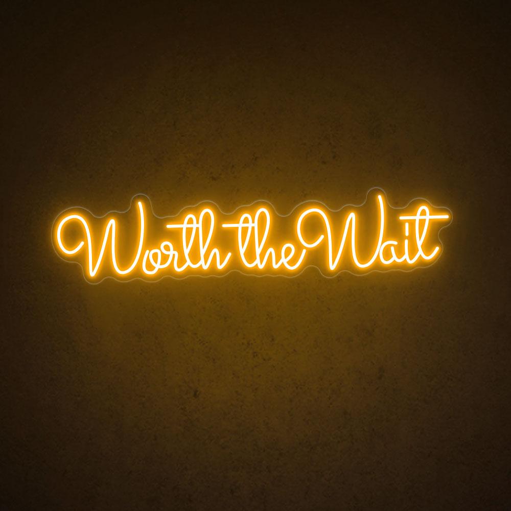 HDJSign - Worth The Wait Wedding Neon Sign HDJ Sign