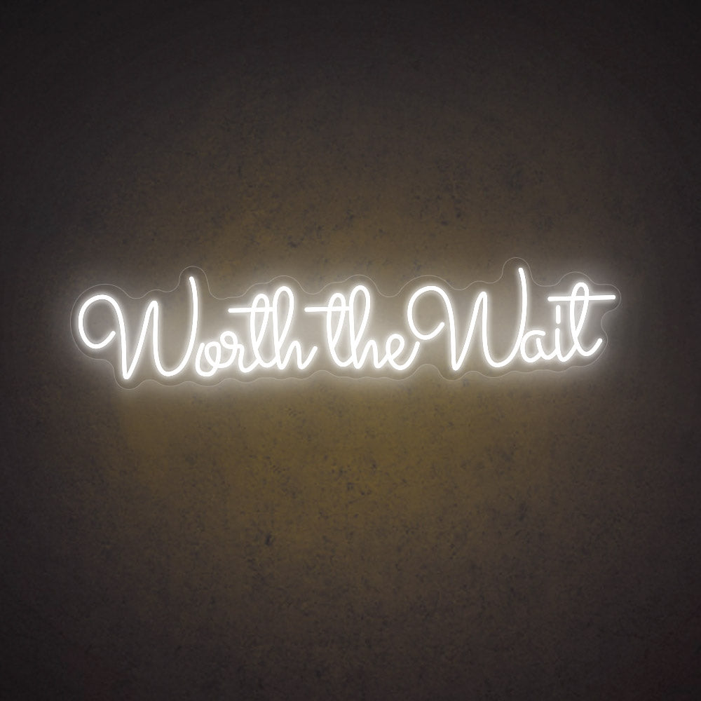 HDJSign - Worth The Wait Wedding Neon Sign HDJ Sign