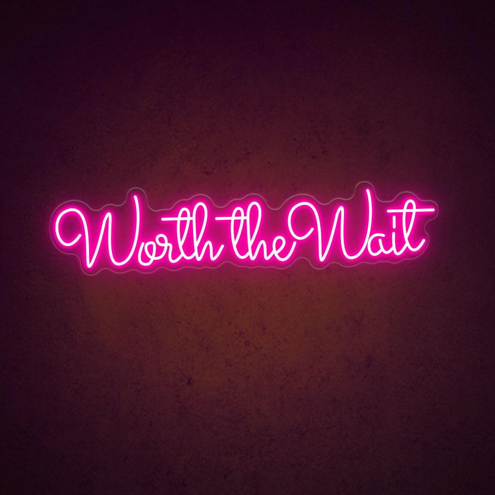 HDJSign - Worth The Wait Wedding Neon Sign HDJ Sign
