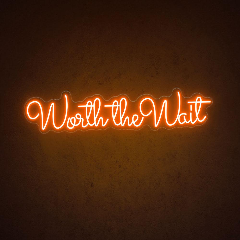 HDJSign - Worth The Wait Wedding Neon Sign HDJ Sign
