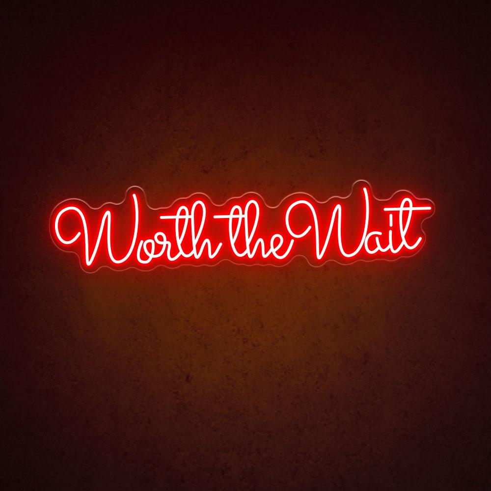 HDJSign - Worth The Wait Wedding Neon Sign HDJ Sign