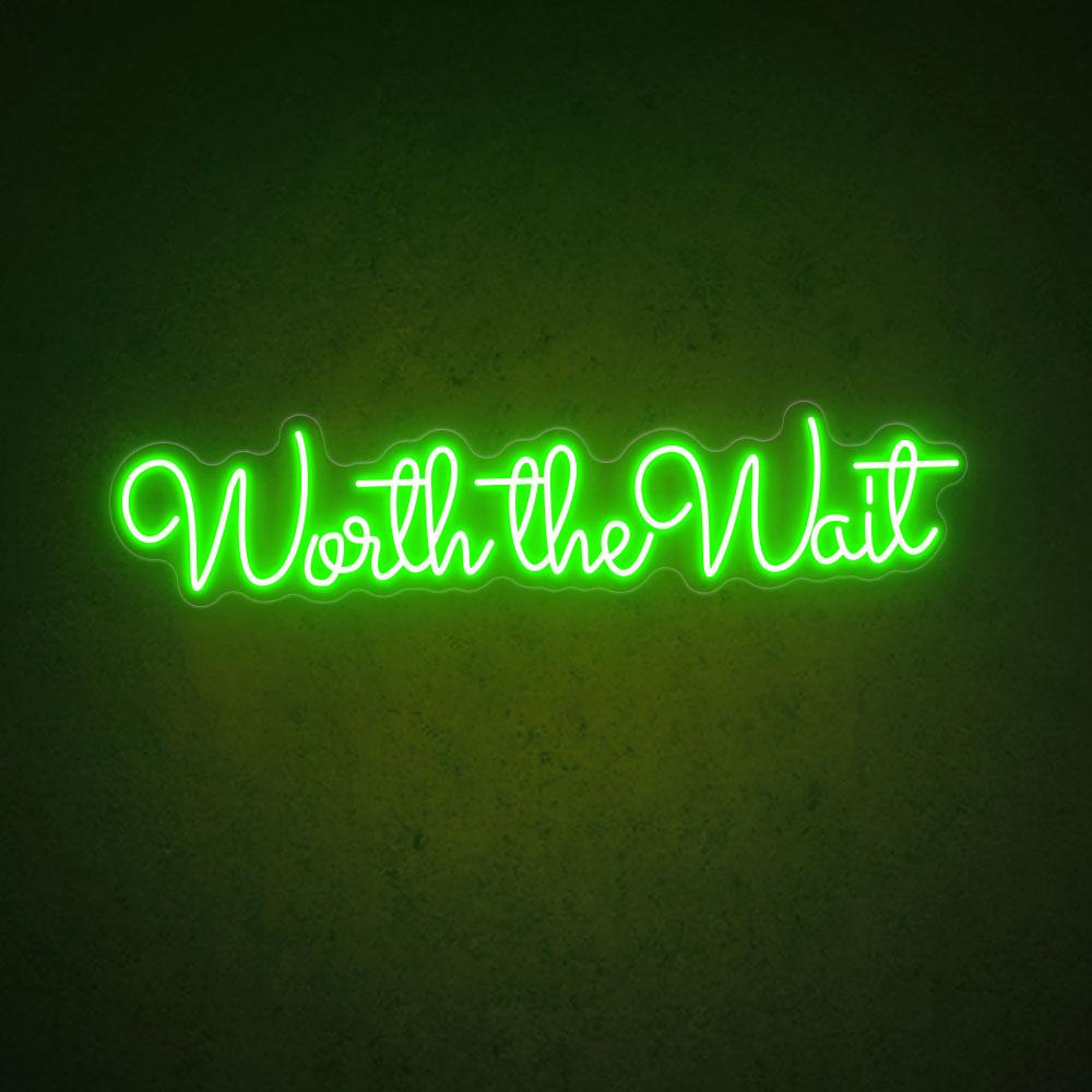 HDJSign - Worth The Wait Wedding Neon Sign HDJ Sign
