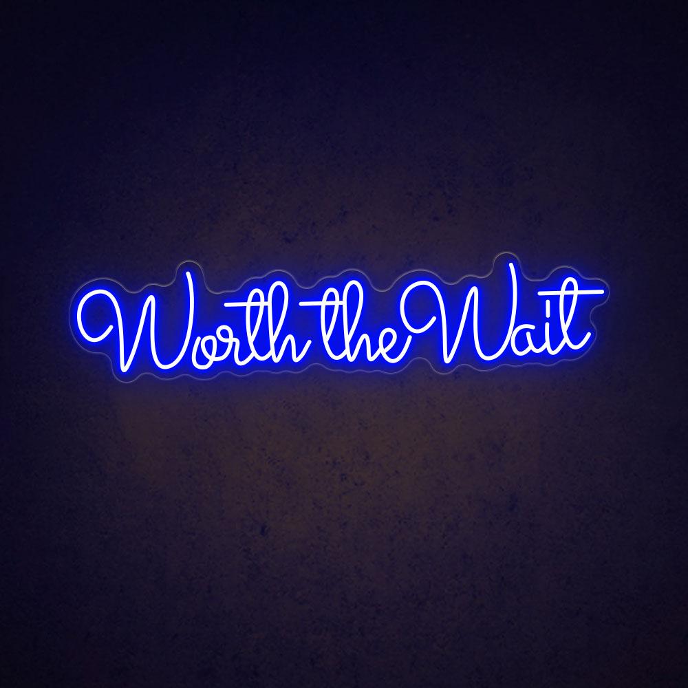 HDJSign - Worth The Wait Wedding Neon Sign HDJ Sign