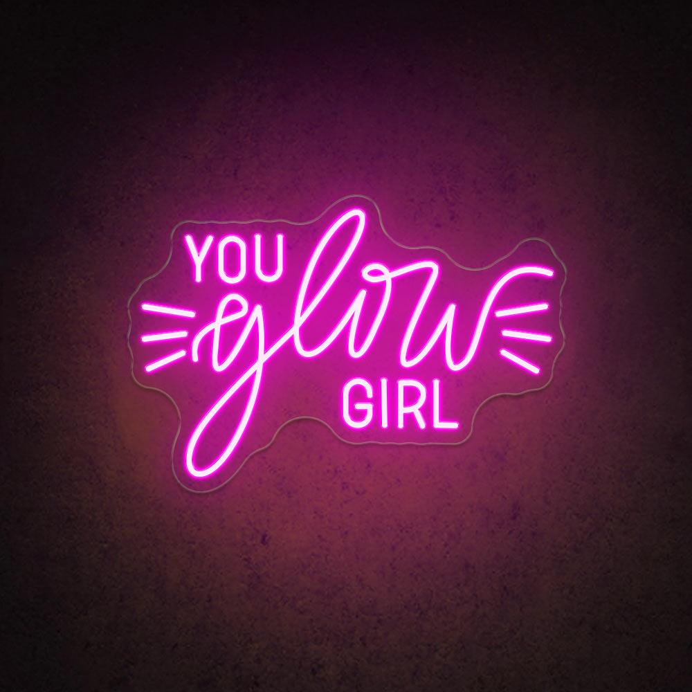 HDJSign - You Glow Girl Salon Neon Sign HDJ Sign