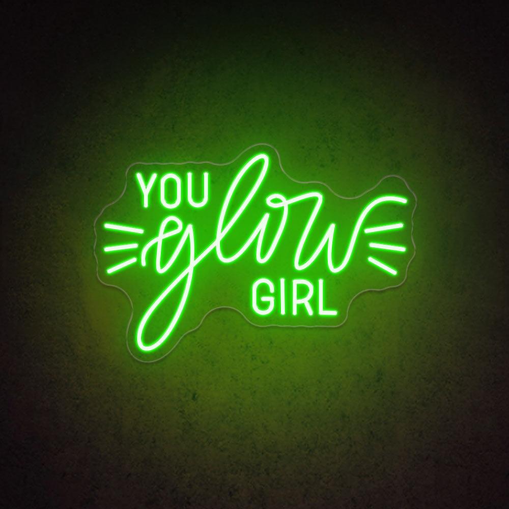 HDJSign - You Glow Girl Salon Neon Sign HDJ Sign