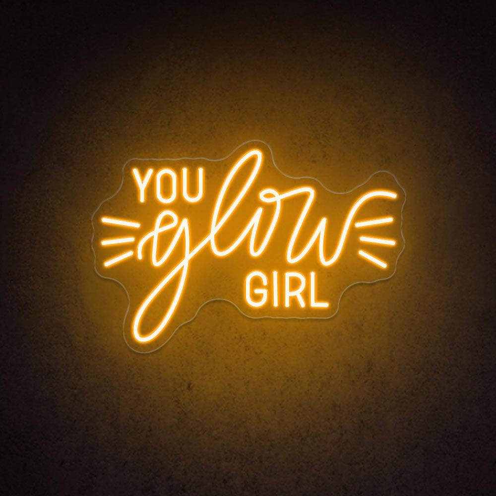 HDJSign - You Glow Girl Salon Neon Sign HDJ Sign