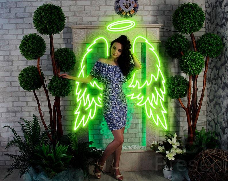 Huge Angel Wings Neon Sign HDJ Sign