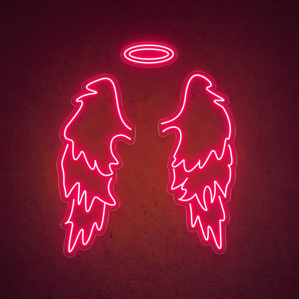 Huge Angel Wings Neon Sign HDJ Sign